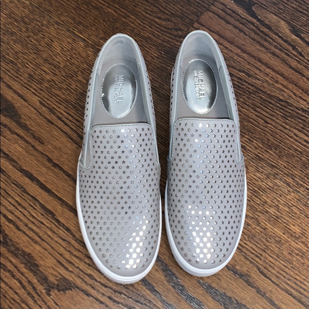Michael Kors Gray Moccasins
